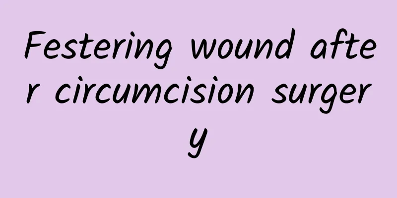 Festering wound after circumcision surgery