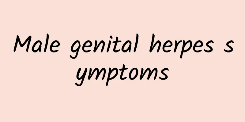 Male genital herpes symptoms
