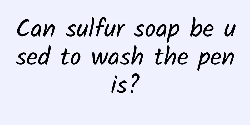 Can sulfur soap be used to wash the penis?