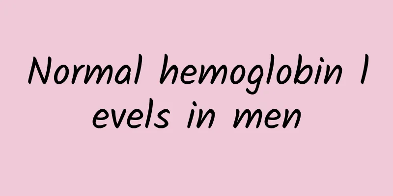 Normal hemoglobin levels in men