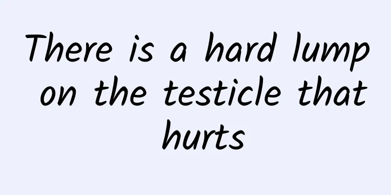 There is a hard lump on the testicle that hurts