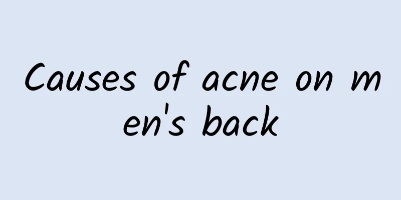 Causes of acne on men's back
