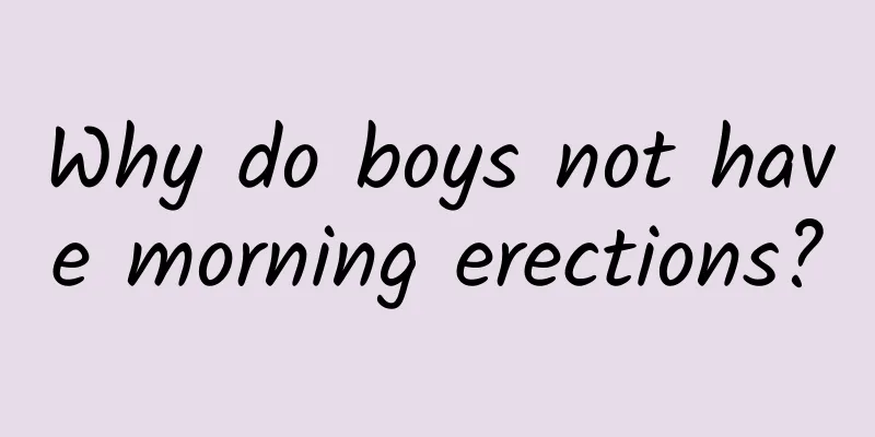 Why do boys not have morning erections?