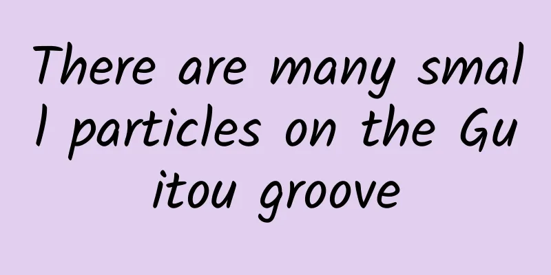 There are many small particles on the Guitou groove