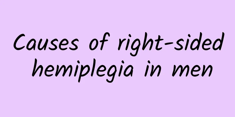 Causes of right-sided hemiplegia in men