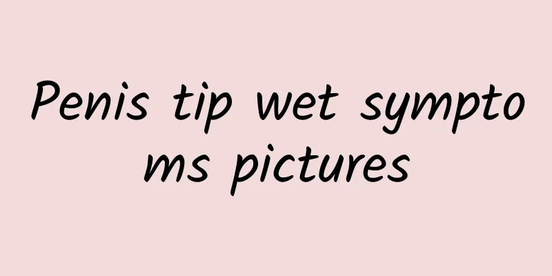 Penis tip wet symptoms pictures