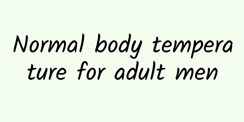 Normal body temperature for adult men