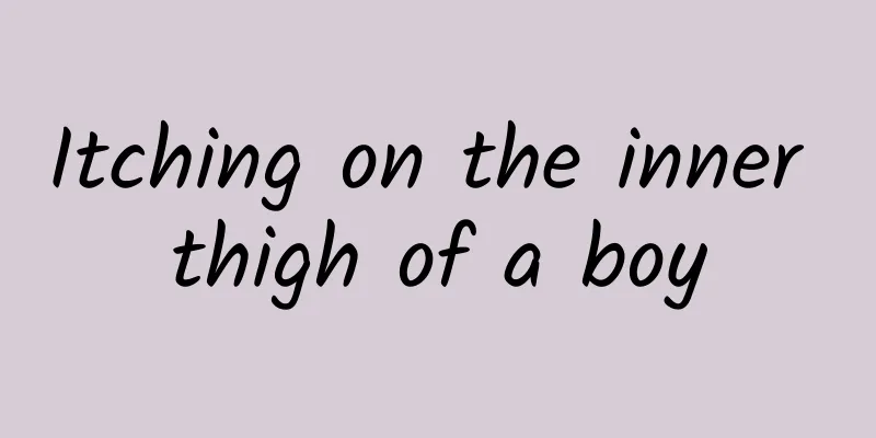 Itching on the inner thigh of a boy