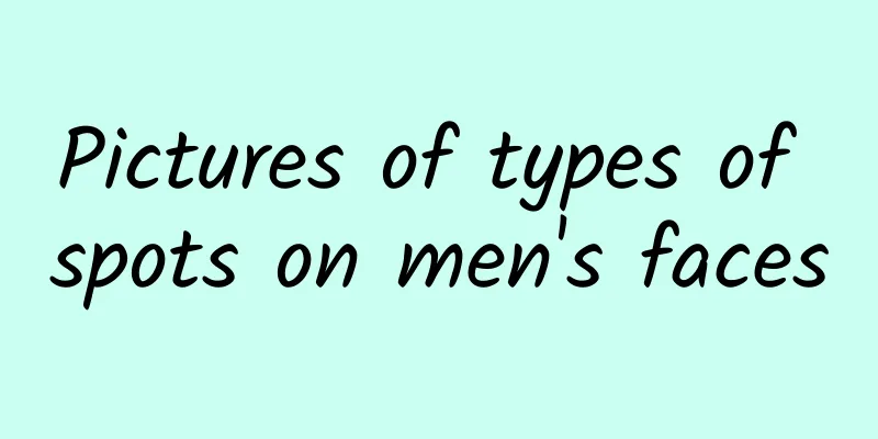 Pictures of types of spots on men's faces