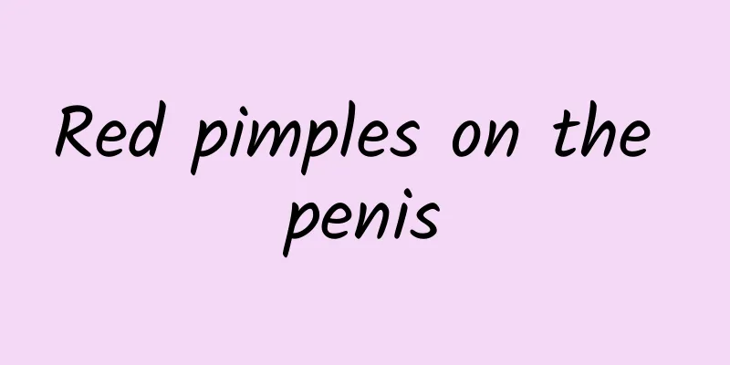 Red pimples on the penis