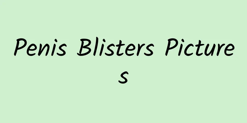 Penis Blisters Pictures