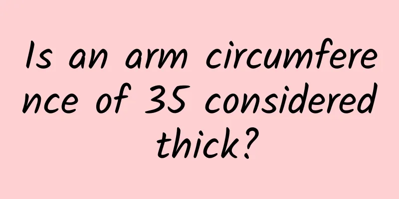 Is an arm circumference of 35 considered thick?