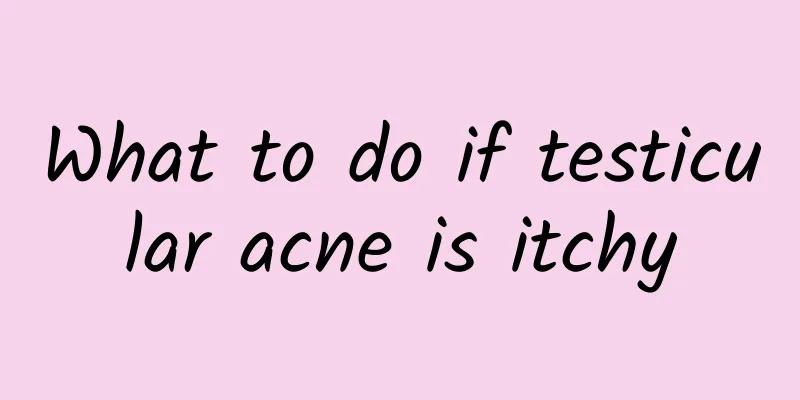 What to do if testicular acne is itchy