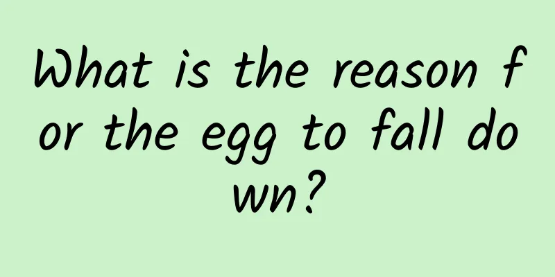 What is the reason for the egg to fall down?