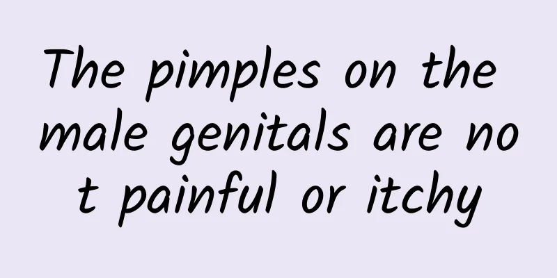 The pimples on the male genitals are not painful or itchy