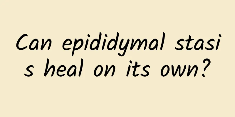 Can epididymal stasis heal on its own?