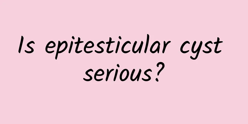 Is epitesticular cyst serious?