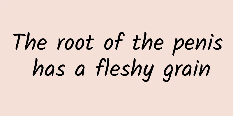 The root of the penis has a fleshy grain