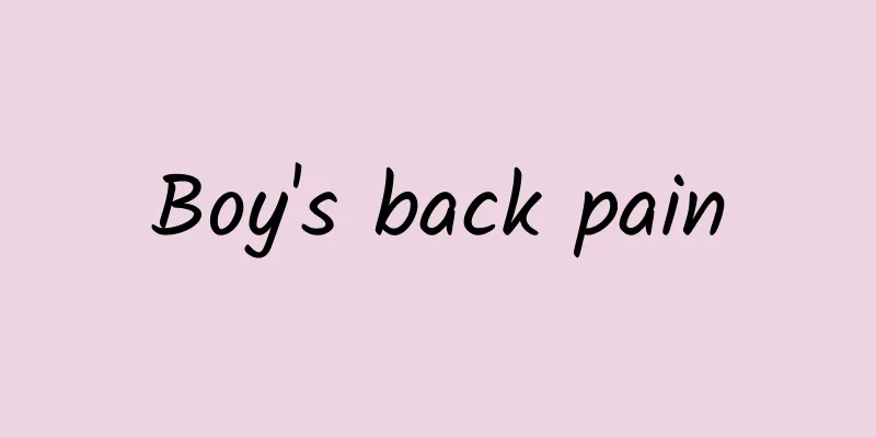 Boy's back pain
