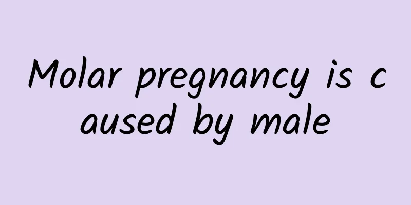 Molar pregnancy is caused by male