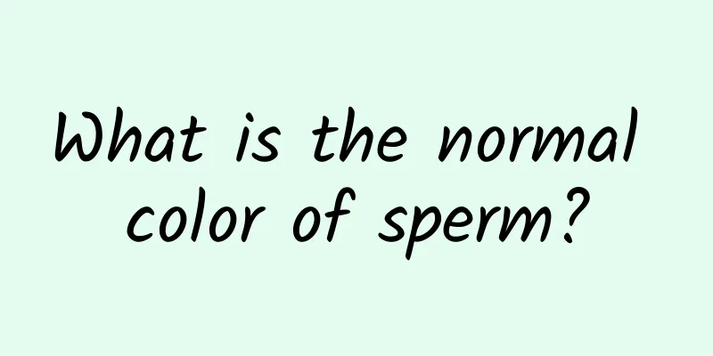 What is the normal color of sperm?