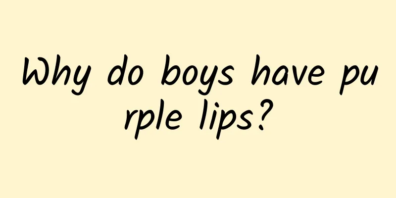 Why do boys have purple lips?