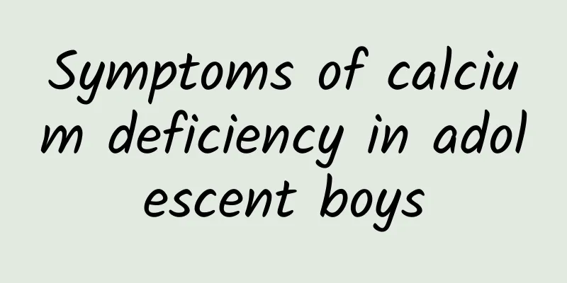 Symptoms of calcium deficiency in adolescent boys