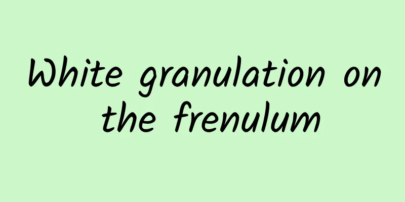 White granulation on the frenulum