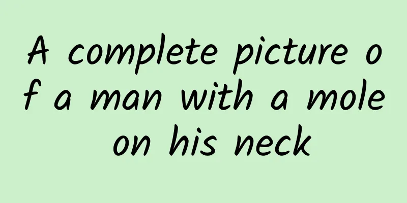 A complete picture of a man with a mole on his neck