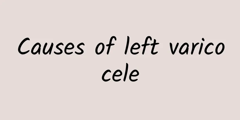Causes of left varicocele