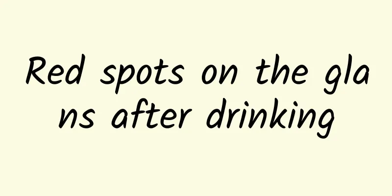Red spots on the glans after drinking