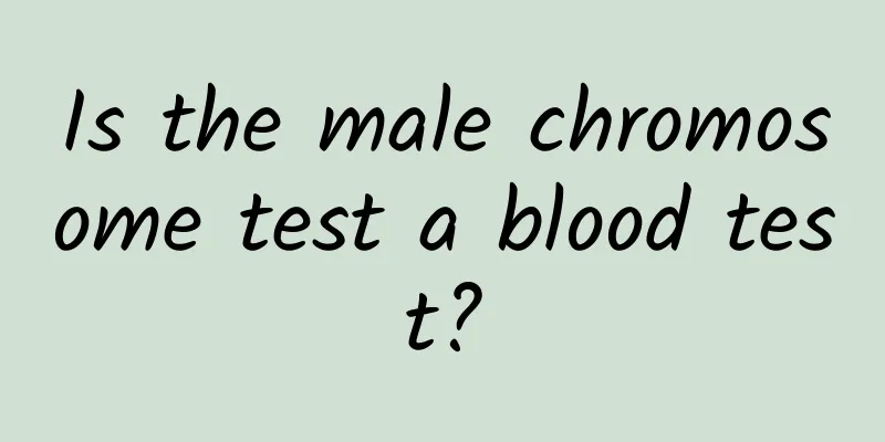 Is the male chromosome test a blood test?