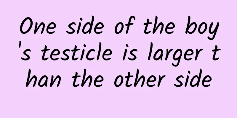 One side of the boy's testicle is larger than the other side