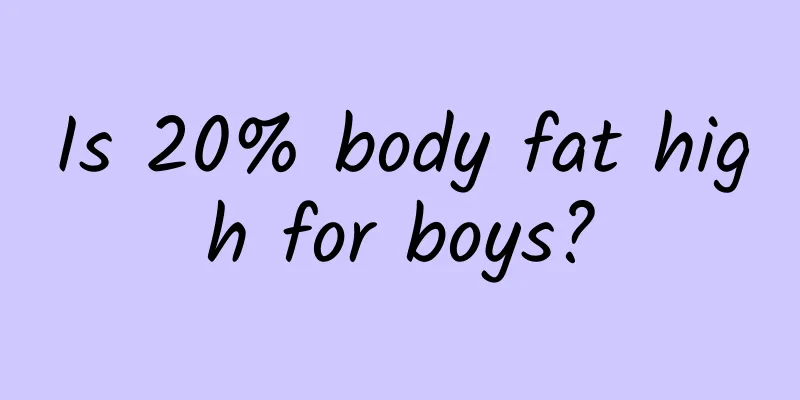 Is 20% body fat high for boys?