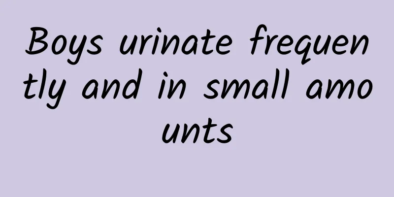 Boys urinate frequently and in small amounts