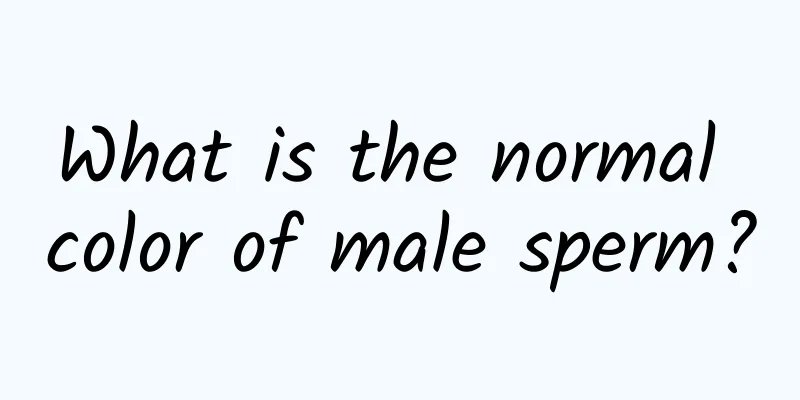 What is the normal color of male sperm?
