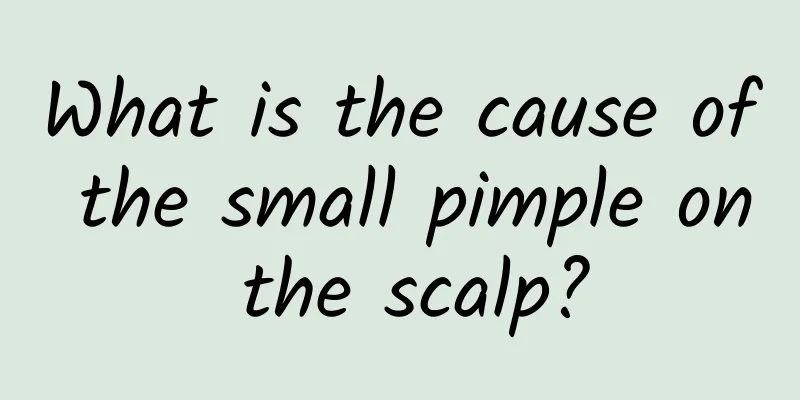 What is the cause of the small pimple on the scalp?