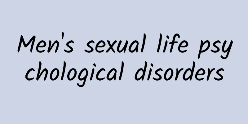 Men's sexual life psychological disorders
