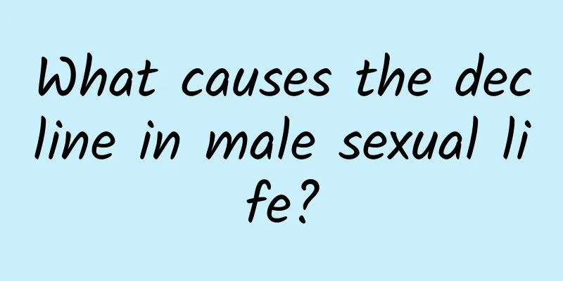 What causes the decline in male sexual life?