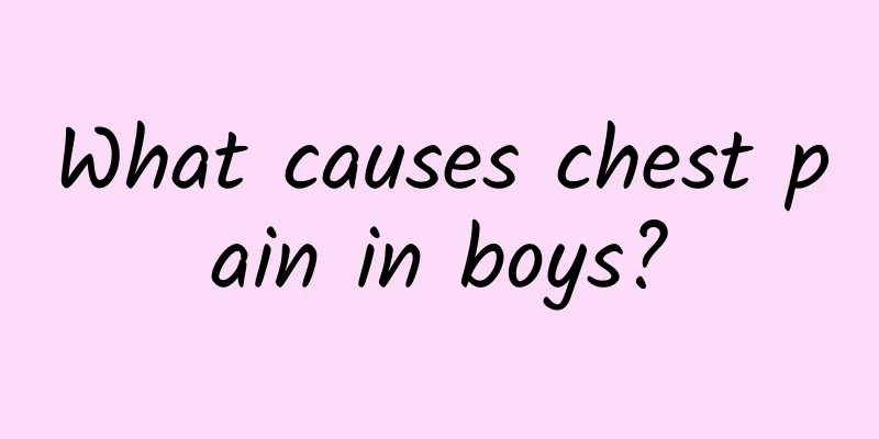 What causes chest pain in boys?