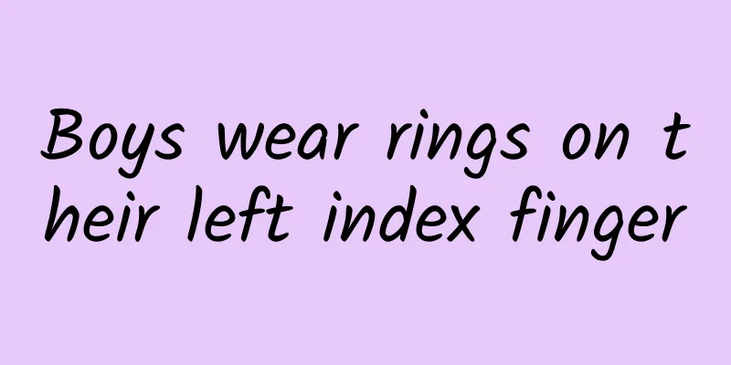 Boys wear rings on their left index finger