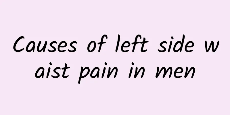 Causes of left side waist pain in men