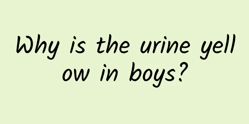 Why is the urine yellow in boys?