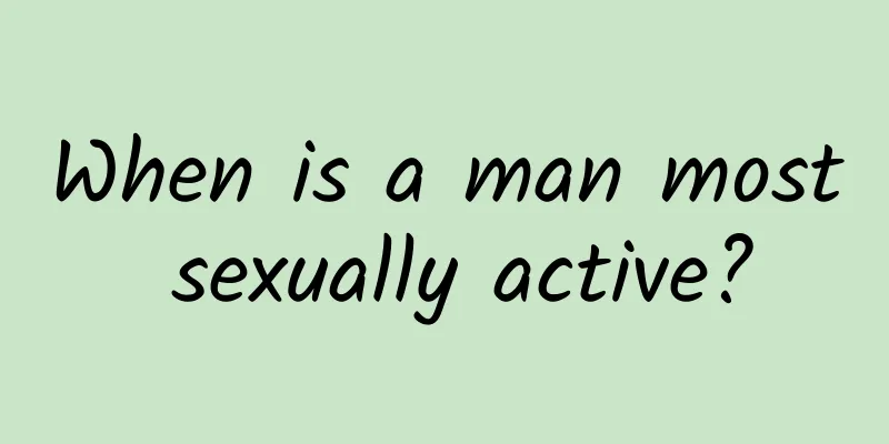 When is a man most sexually active?