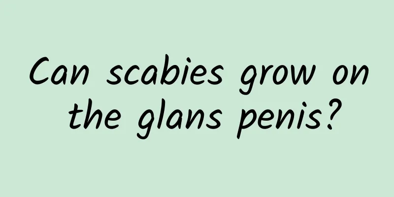 Can scabies grow on the glans penis?