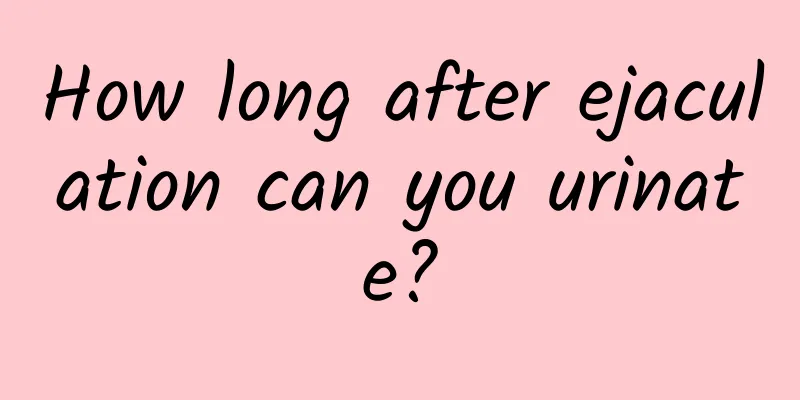 How long after ejaculation can you urinate?
