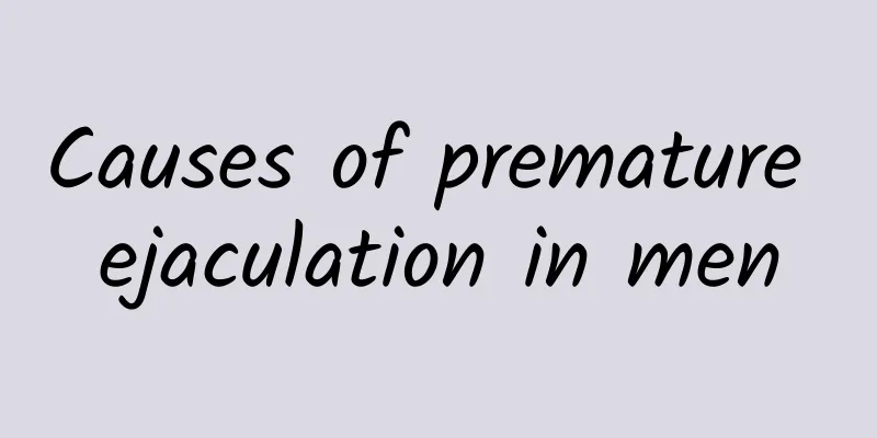 Causes of premature ejaculation in men