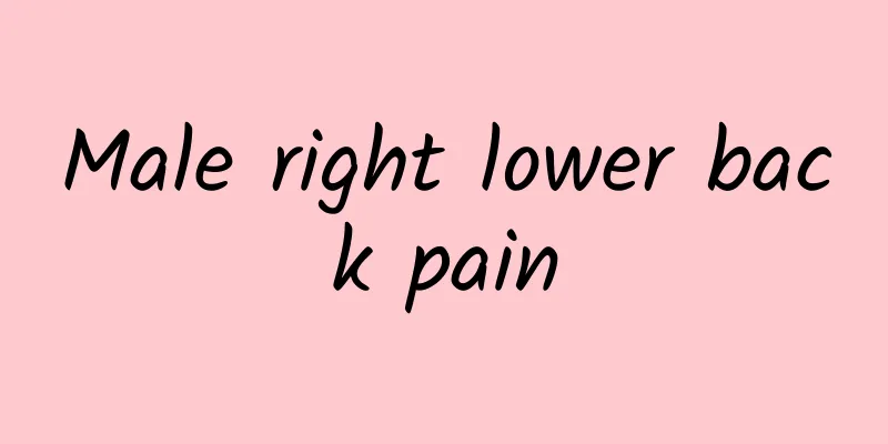 Male right lower back pain