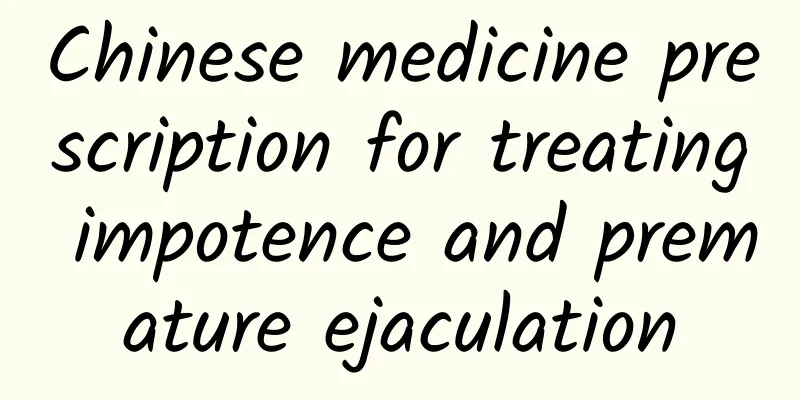 Chinese medicine prescription for treating impotence and premature ejaculation