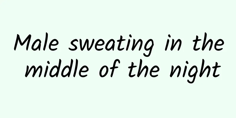 Male sweating in the middle of the night